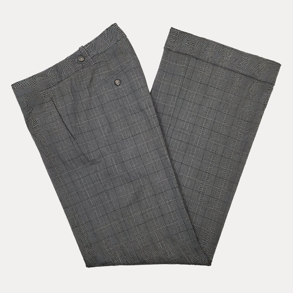 Gap Stretch Plaid Cuffed Trouser